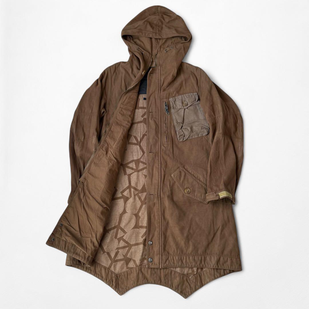 激レア GRIFFIN グリフィン 総柄 ミリタリー M-65 モッズコート