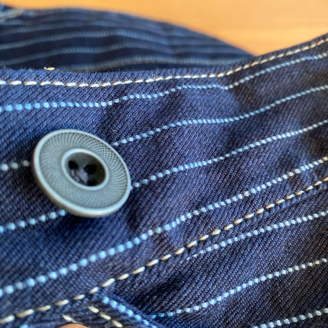 ショット　ヒッコリーデニム　パンツ　ウォバッシュ　36