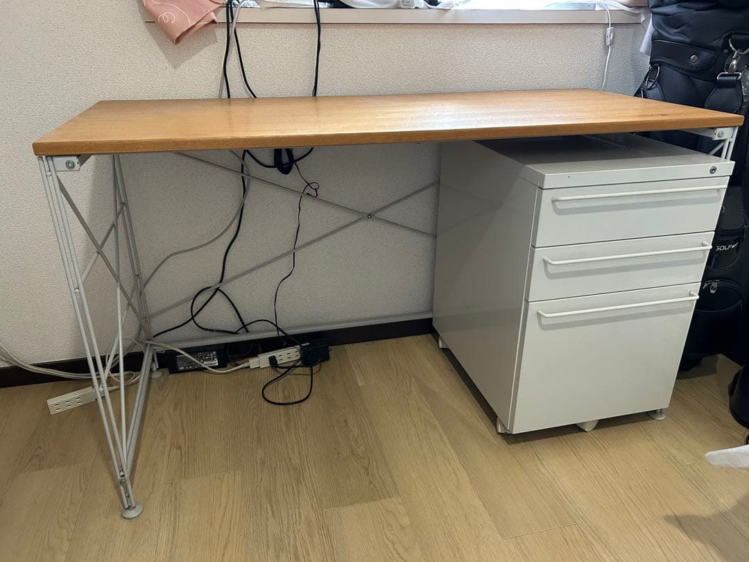 B*t様 【無印良品】スチールユニットデスク　タモ材