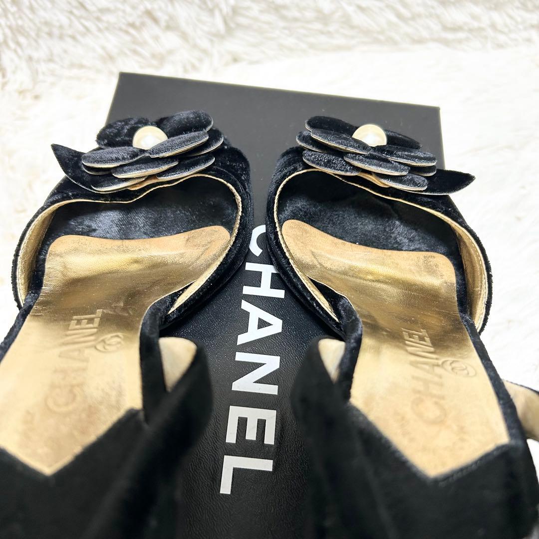 d*3様 【良品】CHANEL シャネル カメリア サンダル