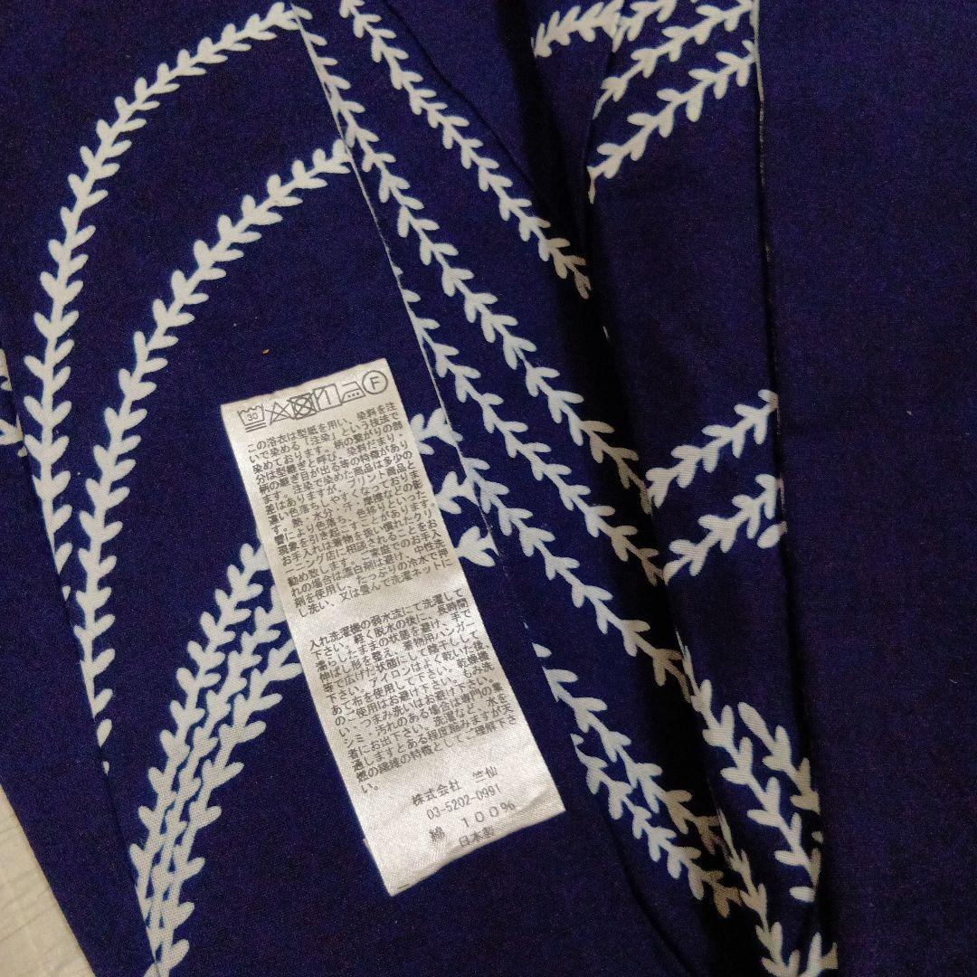 竺仙　浴衣　コーマ　未使用　新品　手縫い