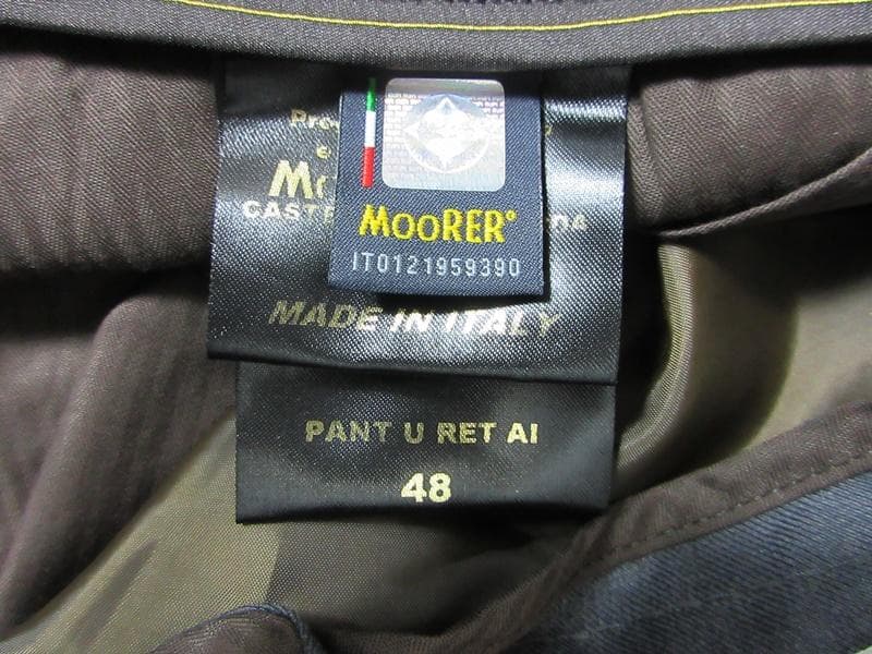 ハナ 新品 MOORERムーレー ウールサキソニーパンツ スラックス 秋冬