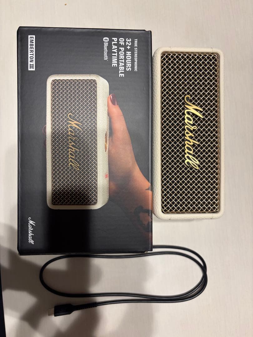 Marshall EMBERTON3ワイヤレススピーカー クリーム