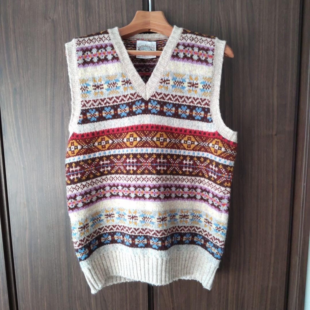Jamieson's ニットベストM