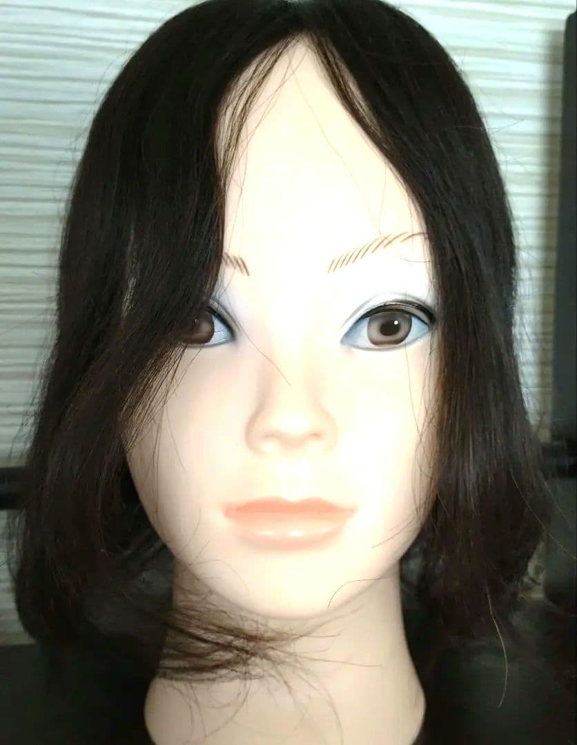 値下げしました！試着のみ！私元気　定価25000円　部分ウィッグ 人毛