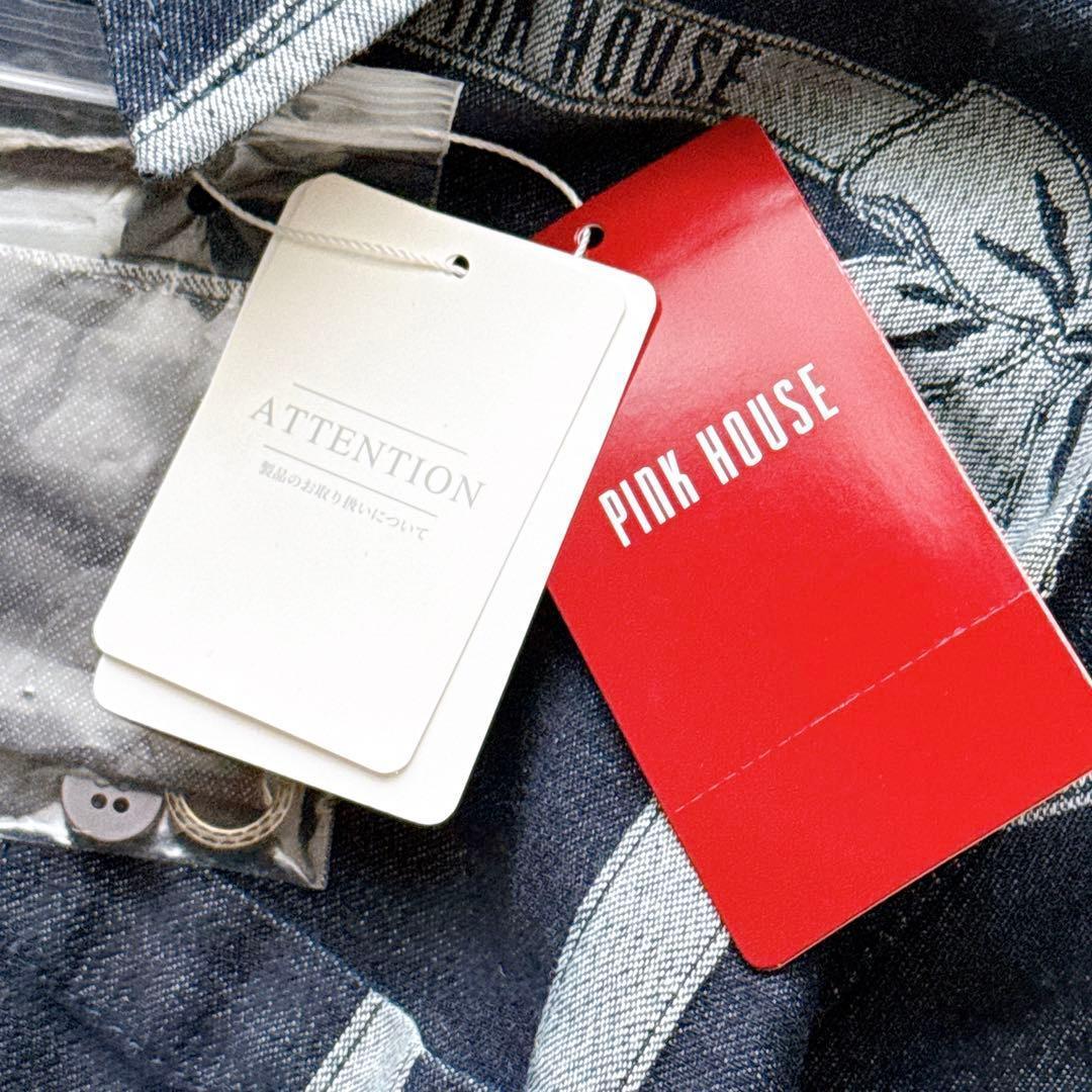 24年モデル✨未使用タグ付き ピンクハウス リボン ジャガードデニムワンピース