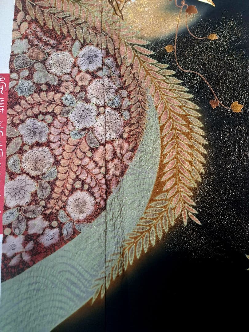 新品未使用❇️作家もの辻ケ花黒留袖　 未使用辻ケ花袋帯　５つ紋　フルセット