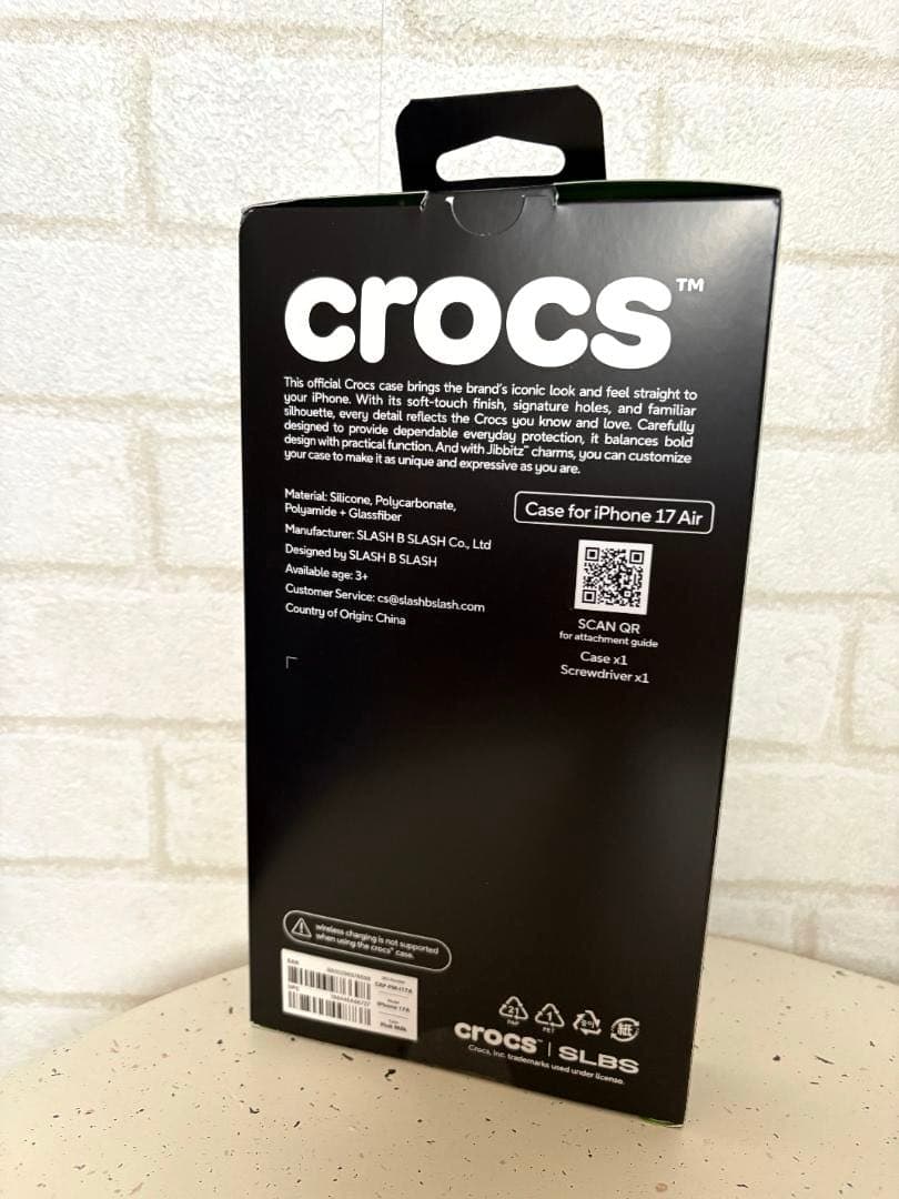 【正規品・日本未発売】crocs iPhone17 Air用ケース　ピンク