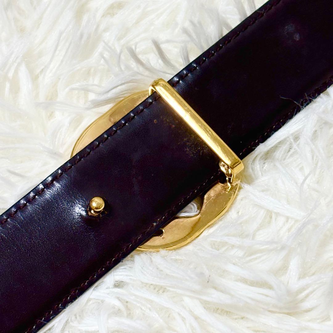 専用　GUCCI グッチ ベルト GGロゴ　レザー 本革　ゴールド　黒