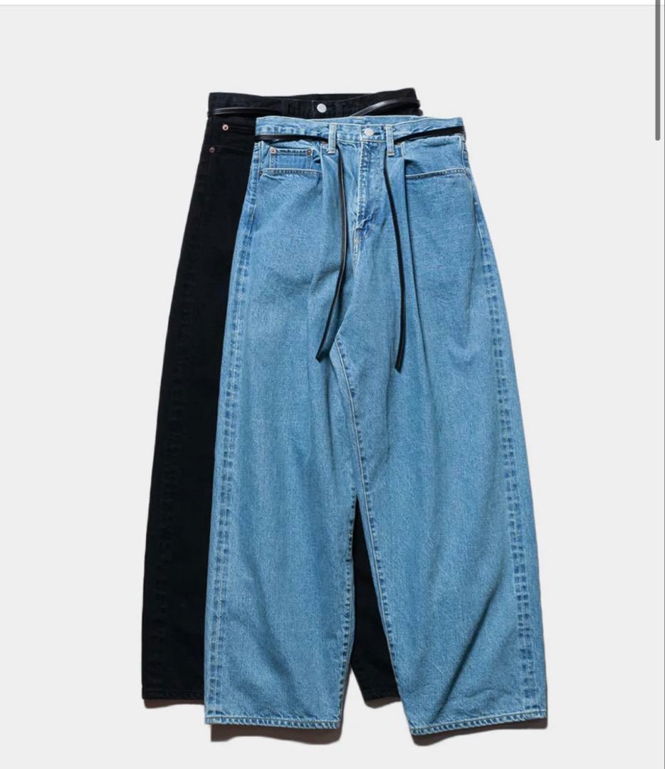 パンツ Vintage Reproduction Tuck Denim Jeans