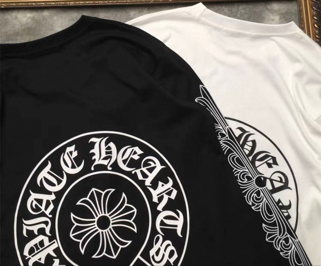 青い彗星 Chrome Hearts ブラック ホワイト ロンT