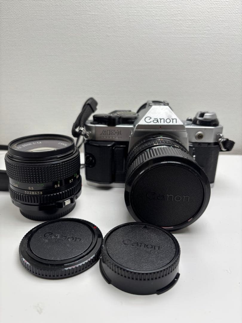 まとめ売りレンズ追加動作未確認 Canon AE-1 シルバー 一眼レフカメラ