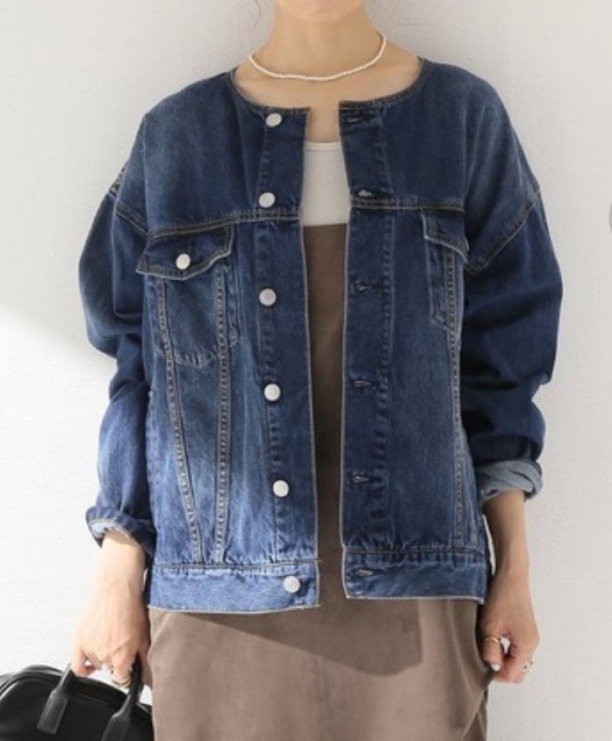 美品＊JOURNAL STANDARDrelume＊ノーカラーデニムジャケット