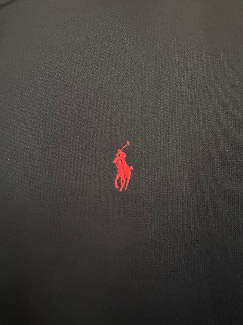 大きいサイズ ポロラルフローレン メンズ 裏起毛 スウェットシャツ 黒 ブラック