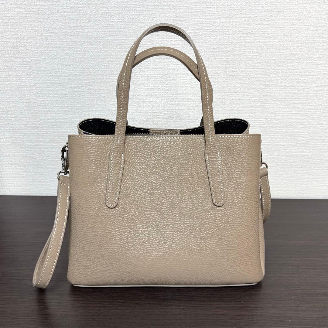 マドモアゼルノンノン バッグ グレージュ 中古 美品