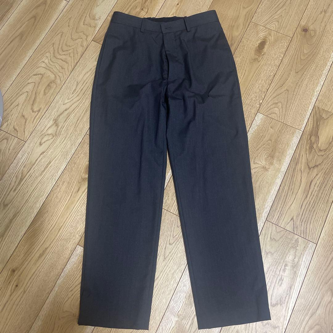 オーラリー　ウールシルクトロピカルスリットスラックス