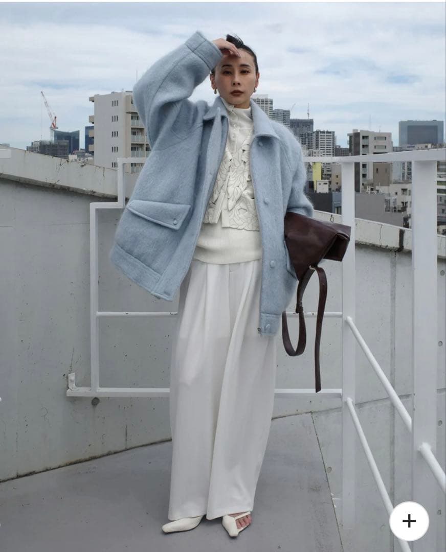 ジャケット・アウター ameri UND MOHAIR SHAGGY FLIGHT JACKET