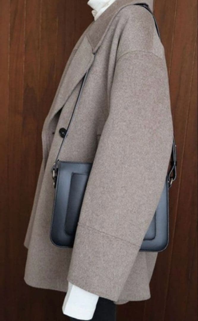 人気☆evernavy リバーピーコート ダブルブレスト エバーネイビー　M