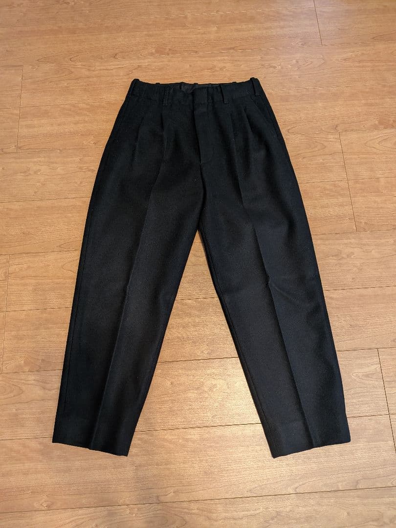 Steven alan ウール ツープリーツ スラックス BOLD ブラック M