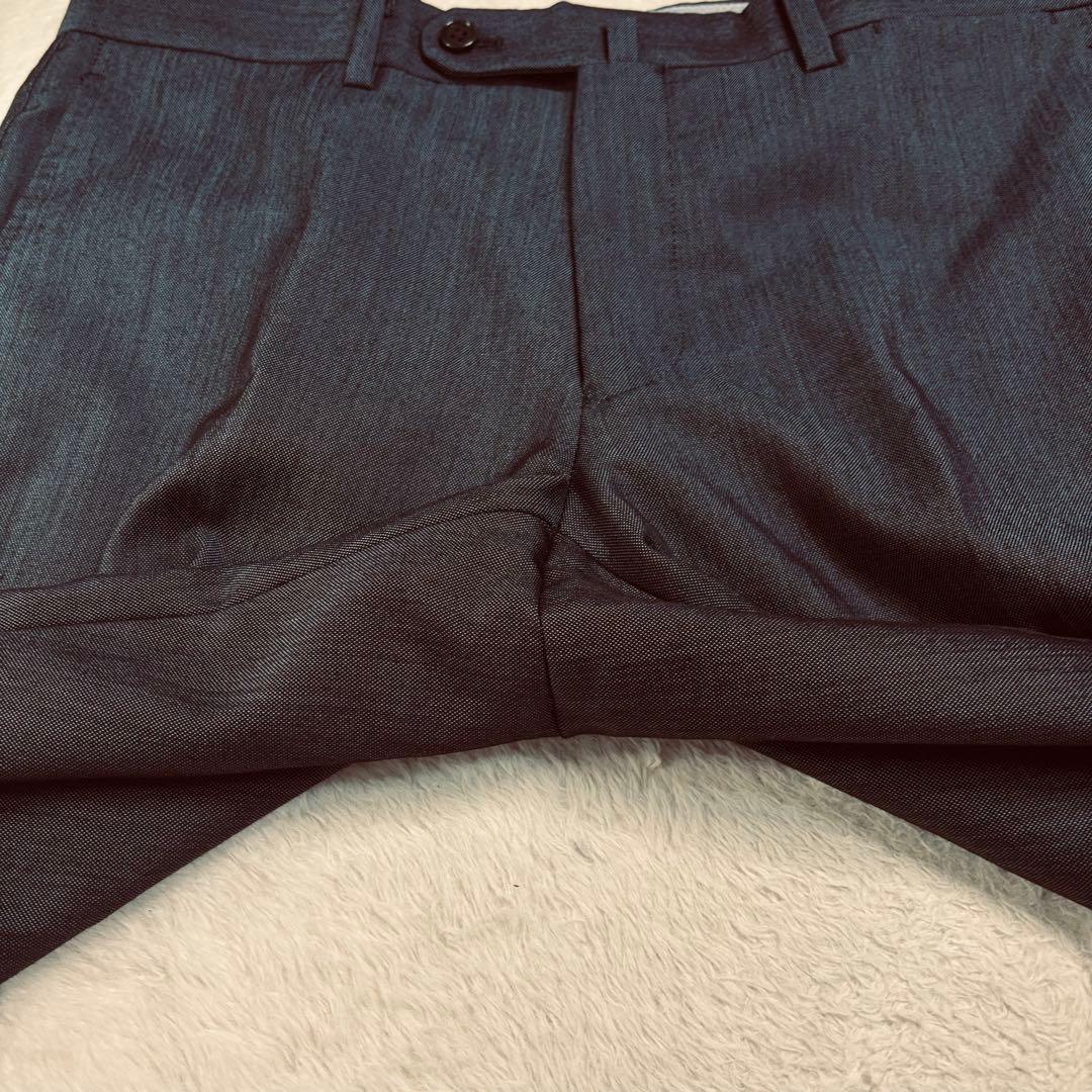 大きいサイズ ダークブルー 3ピーススーツリバーシブルベスト 175cm 本切羽