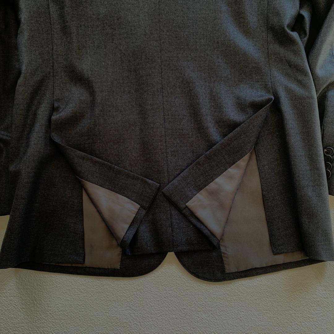 美品　NEWYORKER メンズ　スーツ　ダークグレー　AB7 パンツ2本