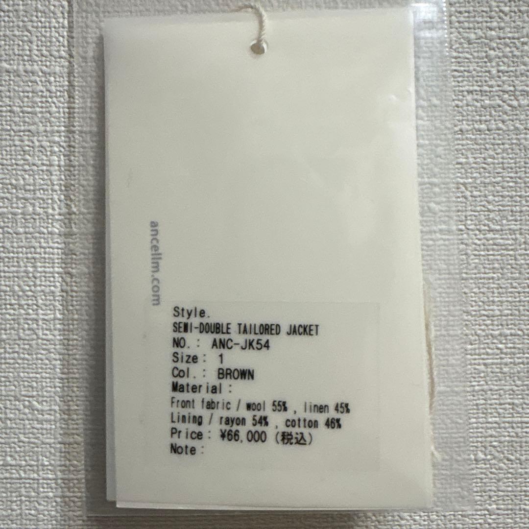 y*u様 ANCELLM SEMI-DOUBLE TAILORED JKT 25