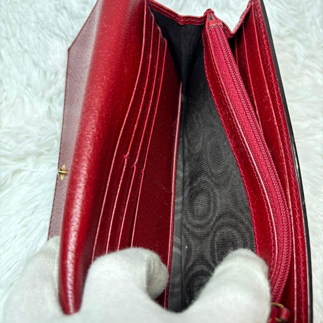 ✨美品✨ グッチ 長財布 ティアン 花 鳥 GGスプリーム 折り財布 レザー