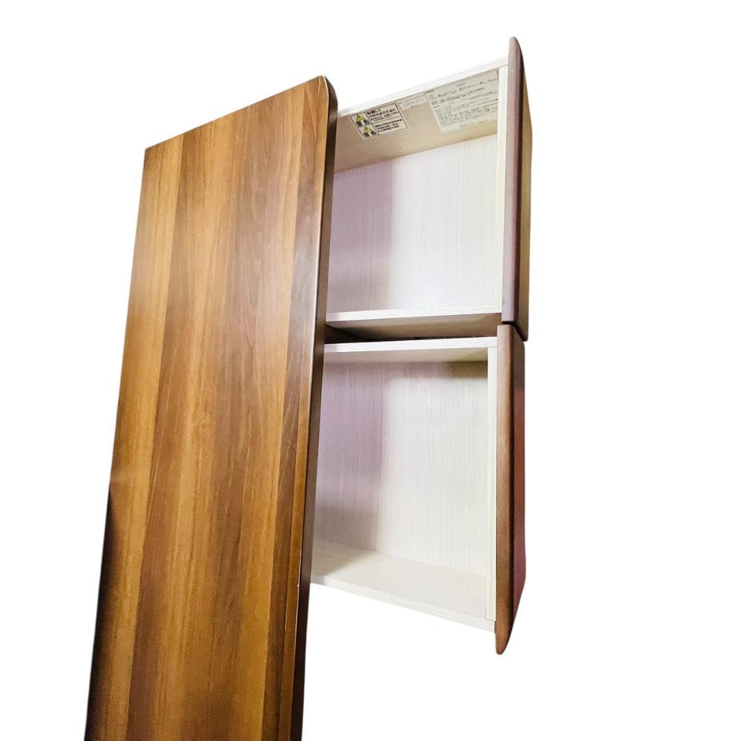 【美品】ニトリ 木製ローチェスト ダークブラウン