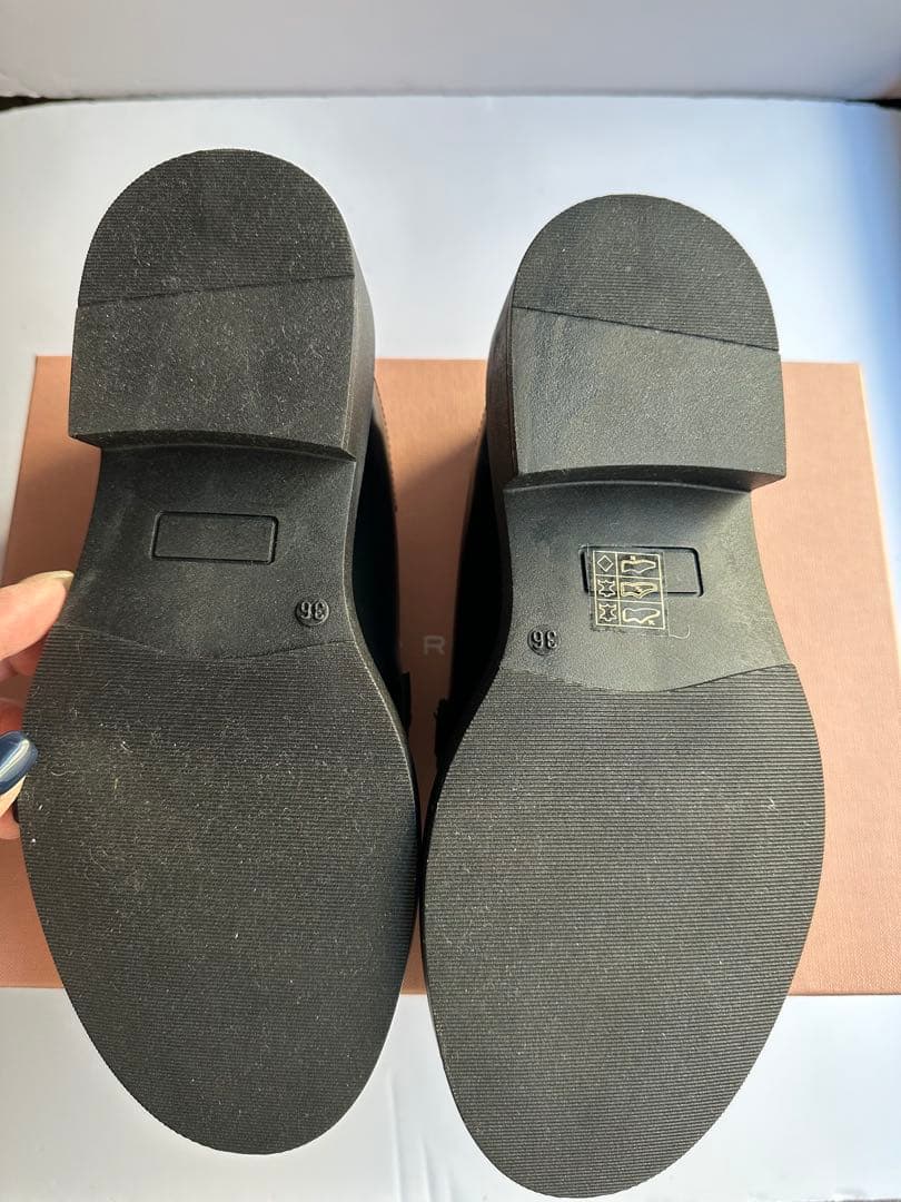 FABIO RUSCONI ファビオルスコーニ ビットローファー 36 黒新品