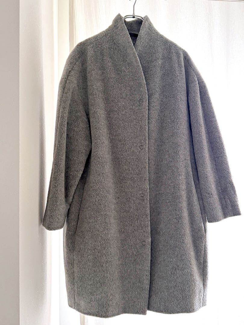 《美品》marimekko モリス マリメッコ ウールコート グレー