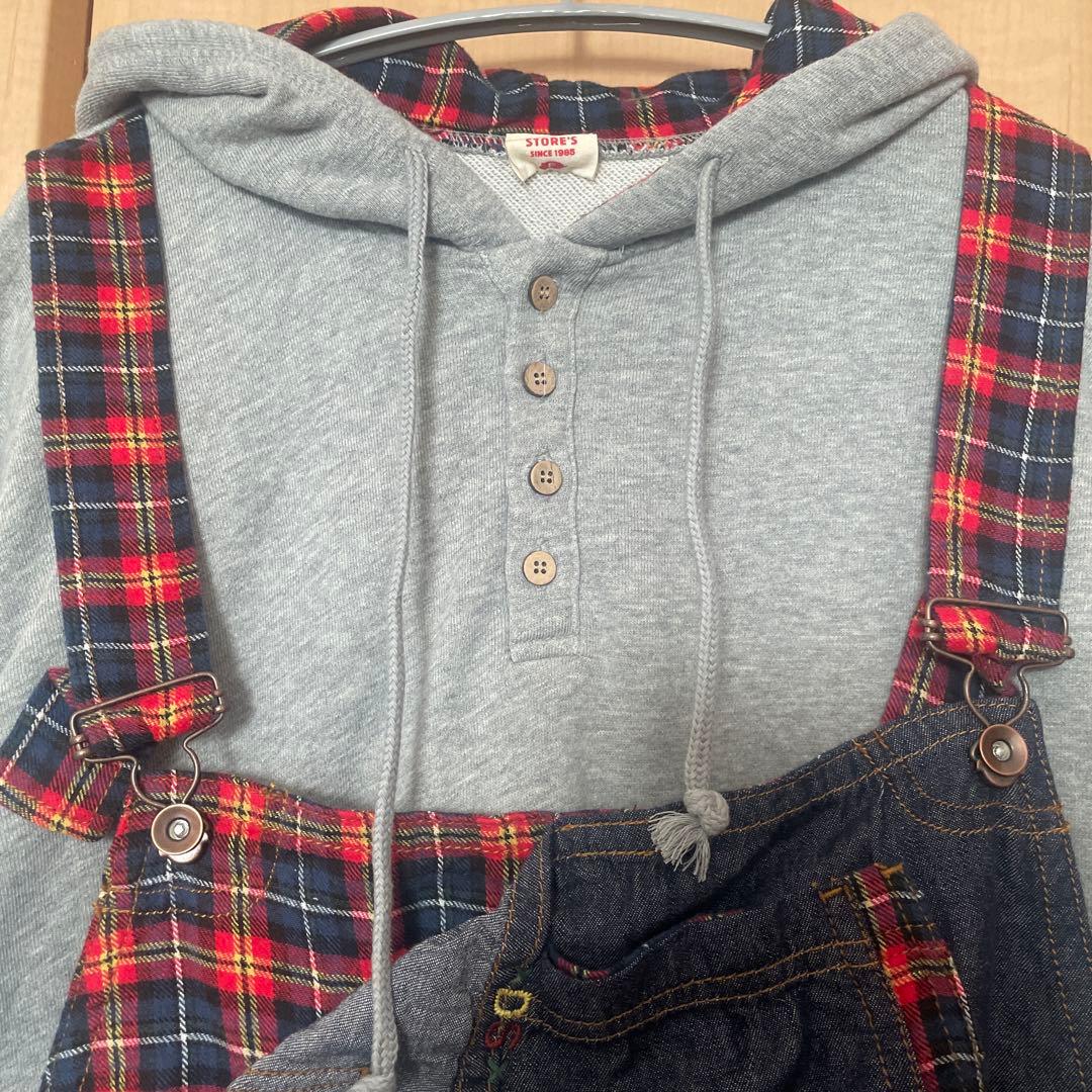 お値下げ新品タグ付DRUG STORE'S ドッキンチュニックパーカートレーナー