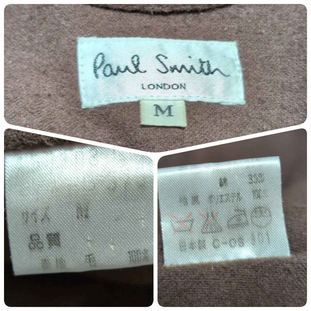 【人気モデル】ポールスミス☆フード　ウール　ロング　コート　L相当　ネイビー系