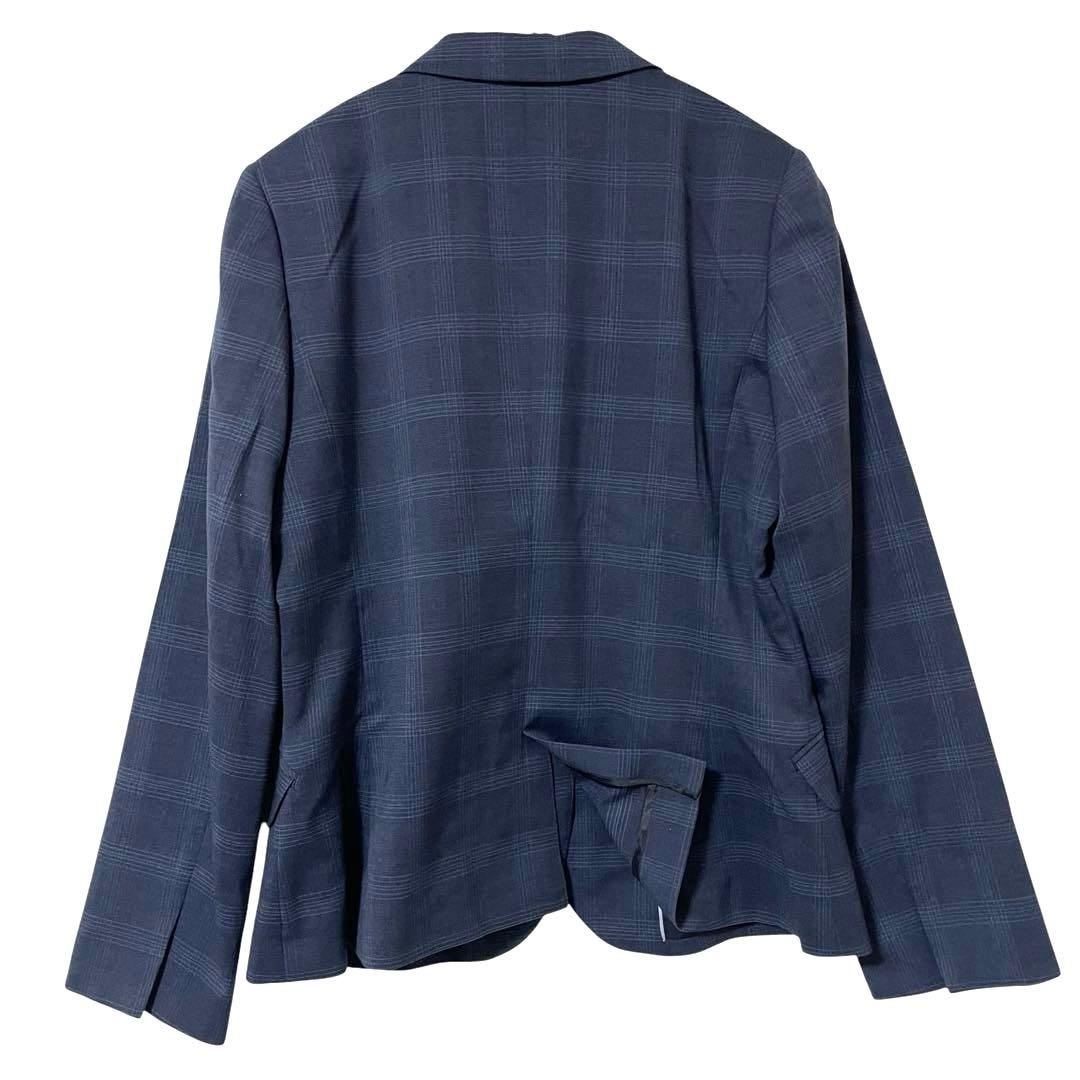 【美品】LES MUES レミュー スカートスーツ ストレッチ 洗える L 紺青