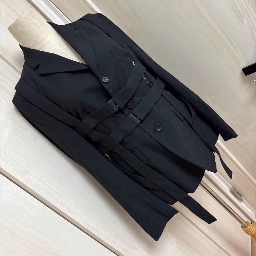 COMMEdesGARCONS ウール ロープ デザイン ジャケット M