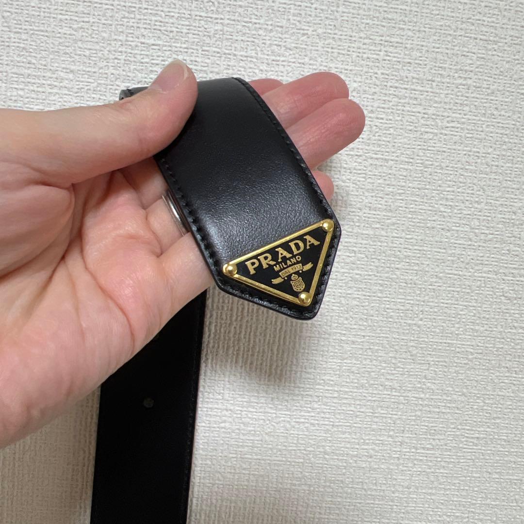 【新品】プラダ　レザーベルト〈PRADA〉