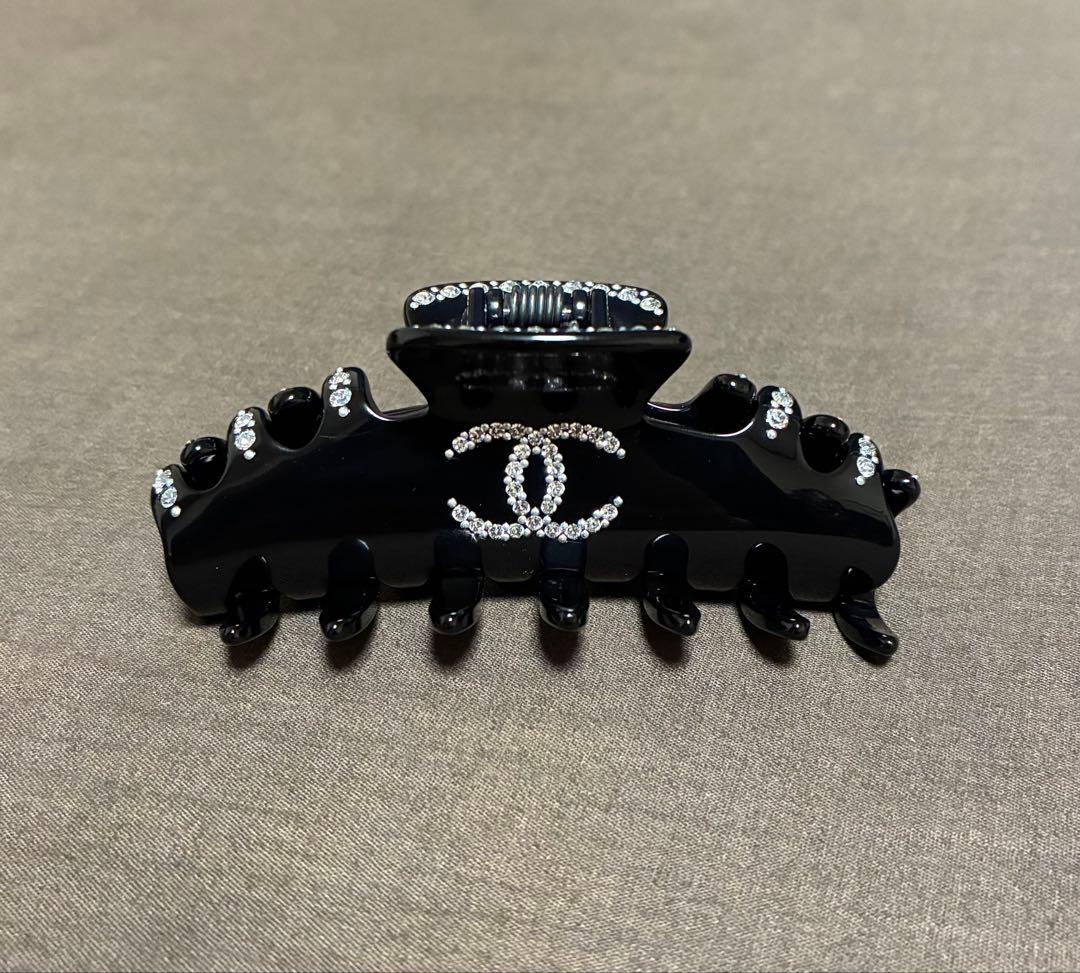 CHANEL シャネル ココマーク ラインストーン ヘアクリップ