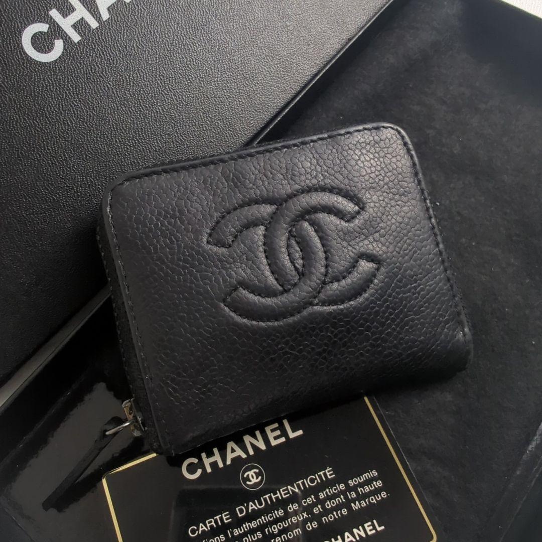 CHANEL シャネル ココマーク ジップ ケース 小銭入れ