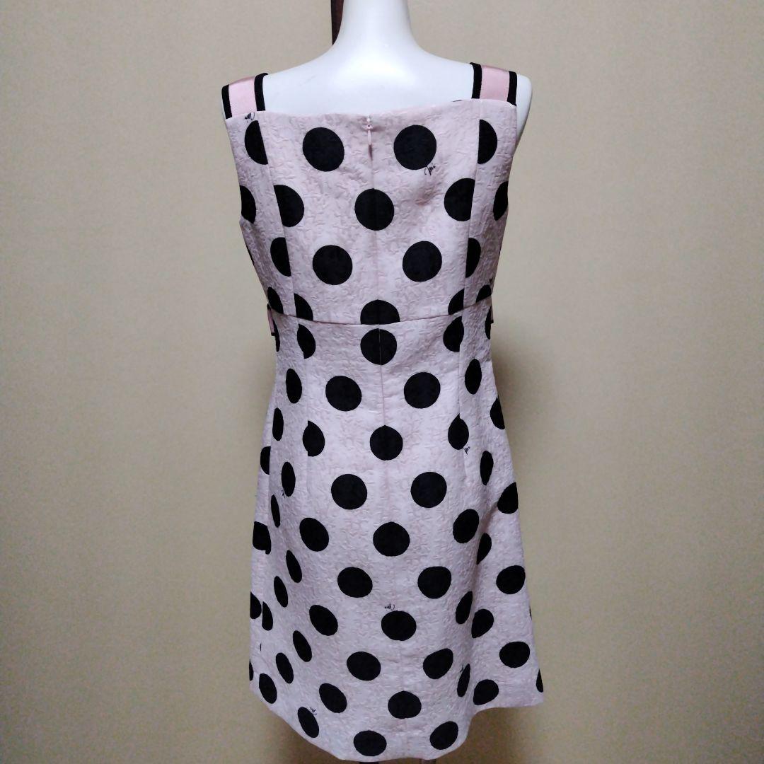 エムズグレイシー　水玉模様ひざ丈ワンピース　ストライプ柄のワンピース　2枚セット