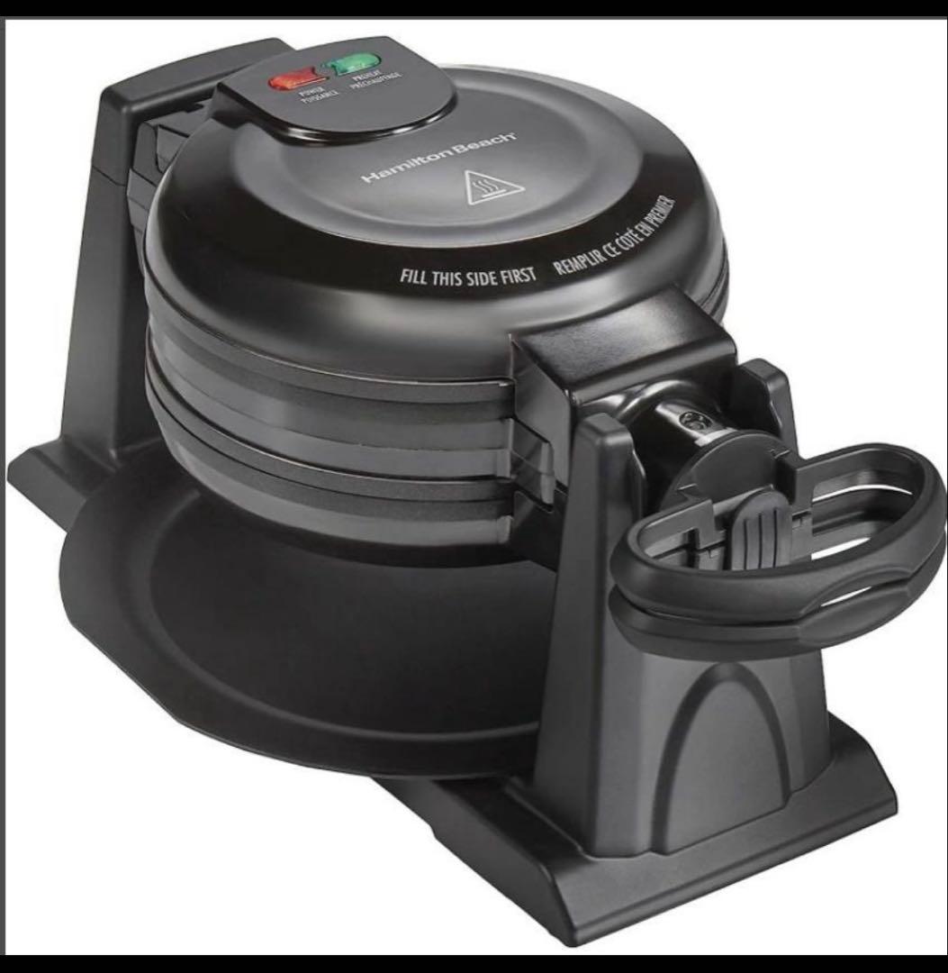 Hamilton Beach ダブルベルギーワッフルメーカー