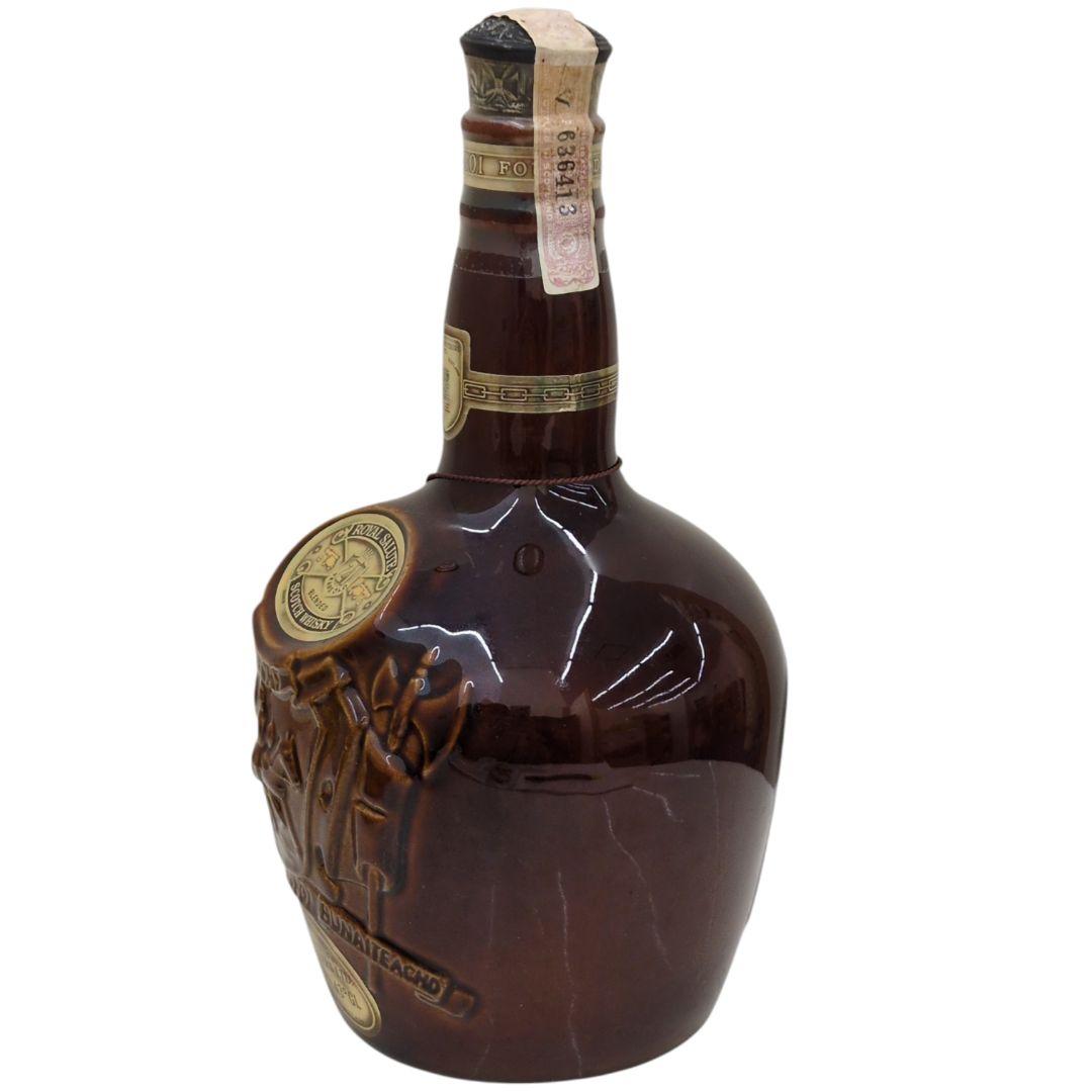 [未開栓] ウイスキー ロイヤルサルート 21年 茶 陶器ボトル 1000ml