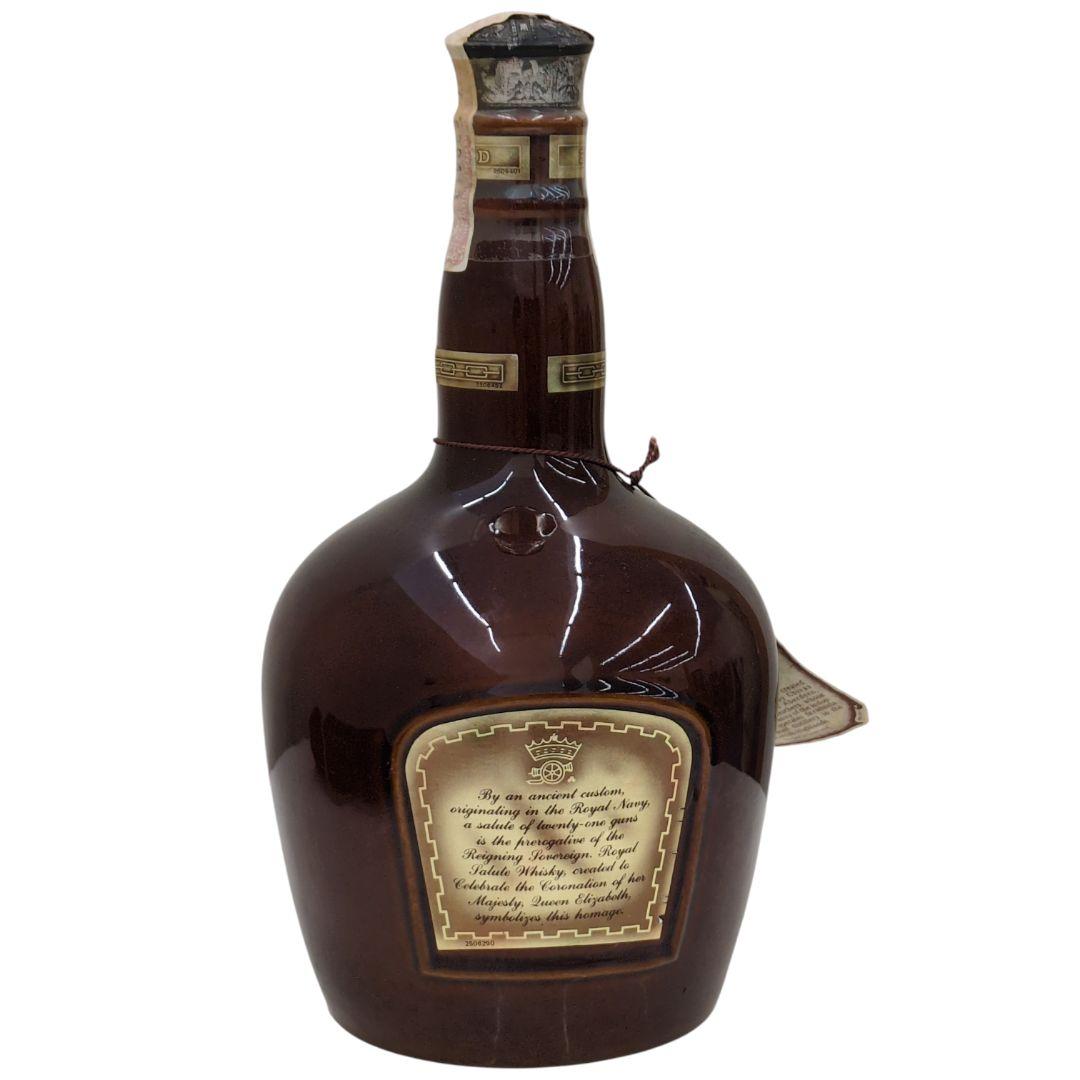 [未開栓] ウイスキー ロイヤルサルート 21年 茶 陶器ボトル 1000ml