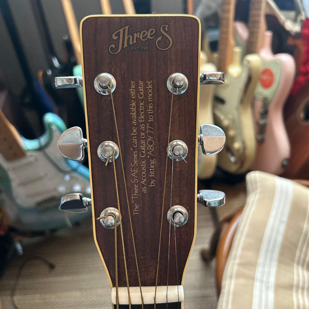 Three S A007 アコースティック￼エレアコ、ヴィンテージ
