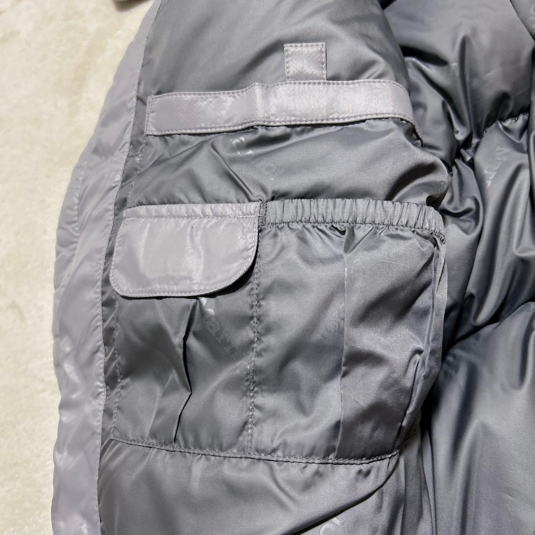 00s y2k marmot 短丈 ダウンジャケット グレー ドロコード付き