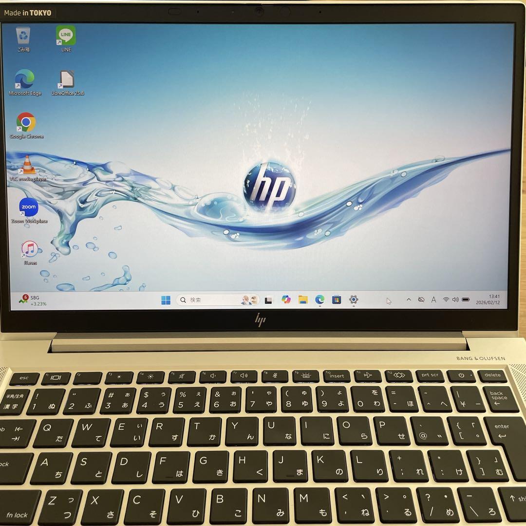 【準美品】HP EliteBook i7 2022年製 メモリ16 SSD512