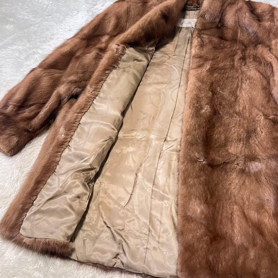 Belle Vison SAGA MINK ファーコート ミンク 毛皮 ブラウン