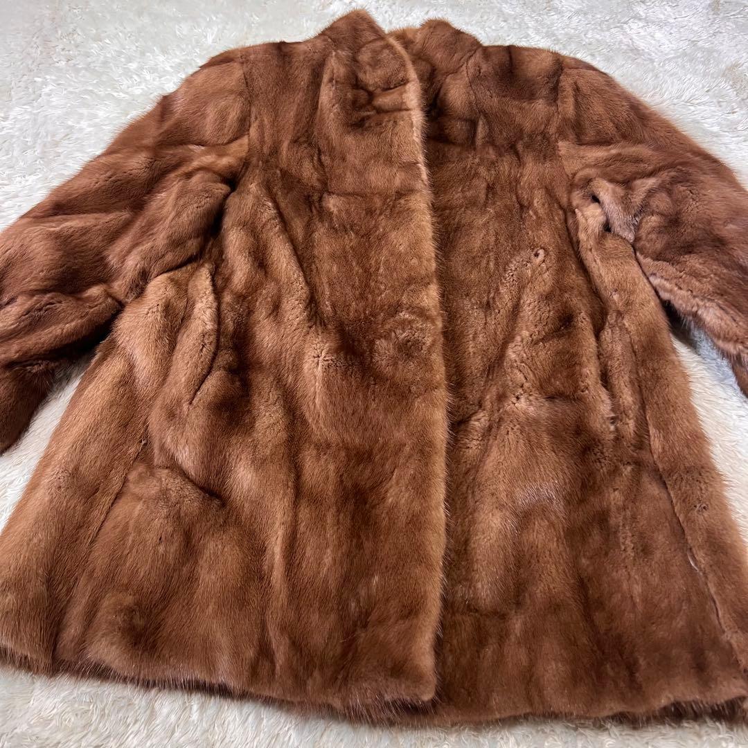 Belle Vison SAGA MINK ファーコート ミンク 毛皮 ブラウン
