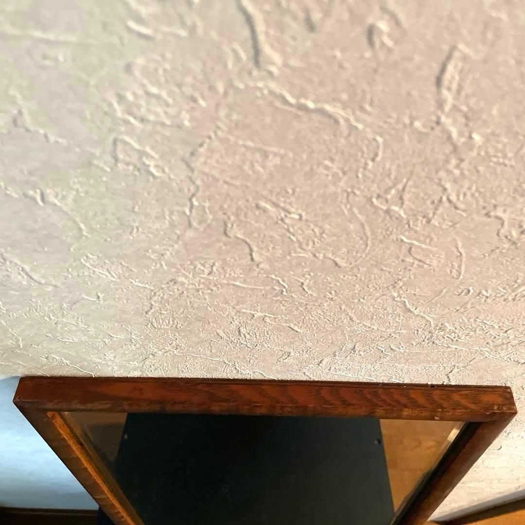 立てかけ鏡　ウォールミラー　木製フレーム　アンティーク　ヴィンテージ　鏡