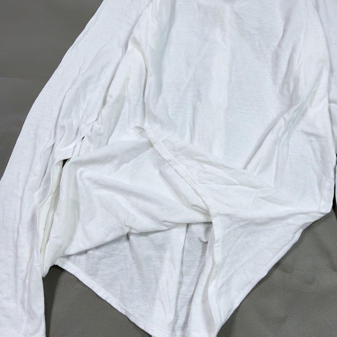 ドゥーズィエムクラス ヘンリーカットソー 白 無地 長袖