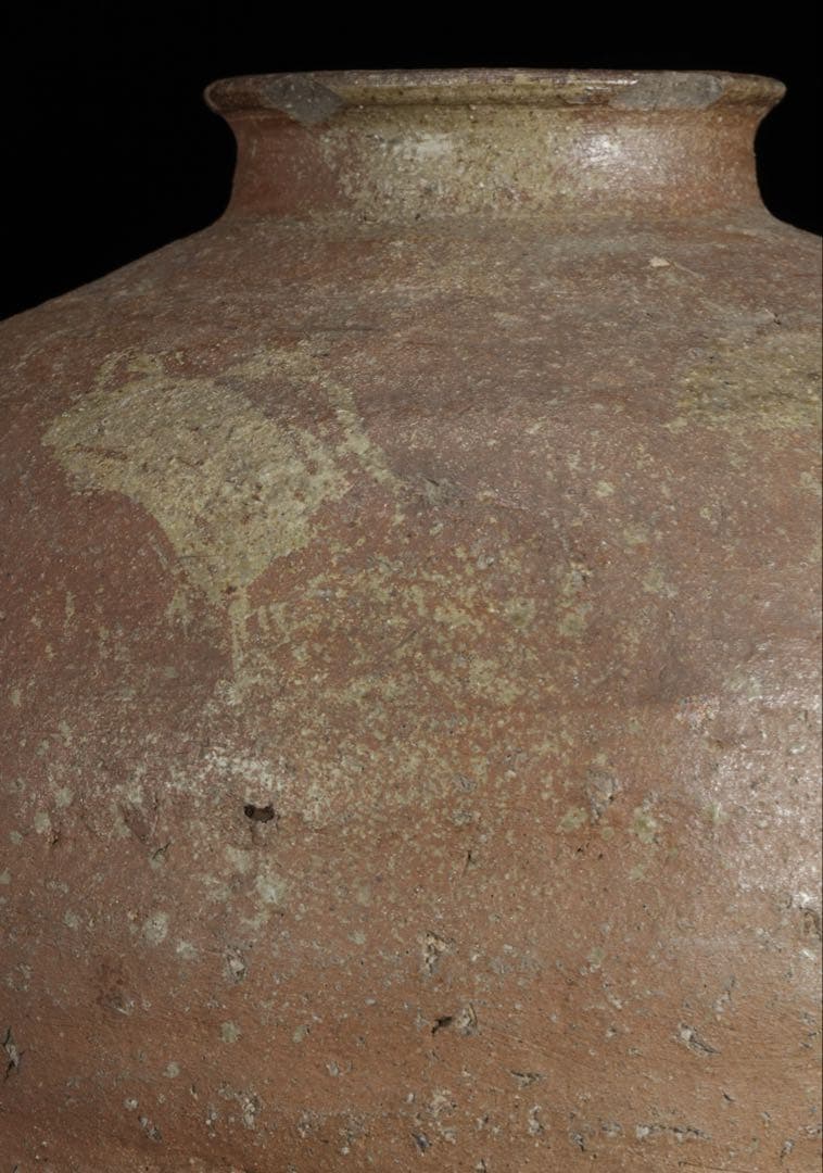 信楽焼 古信楽 大壺 高さ44.5cm 室町時代 古壷 古陶磁 古美術 骨董品