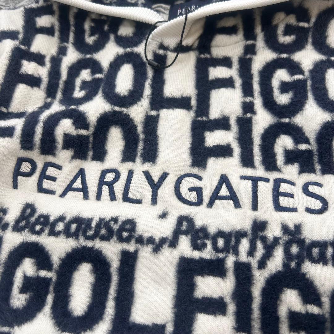 新品　パーリーゲイツ　パーカー　ニット　セーター　フーディ　ウール　サイズ1